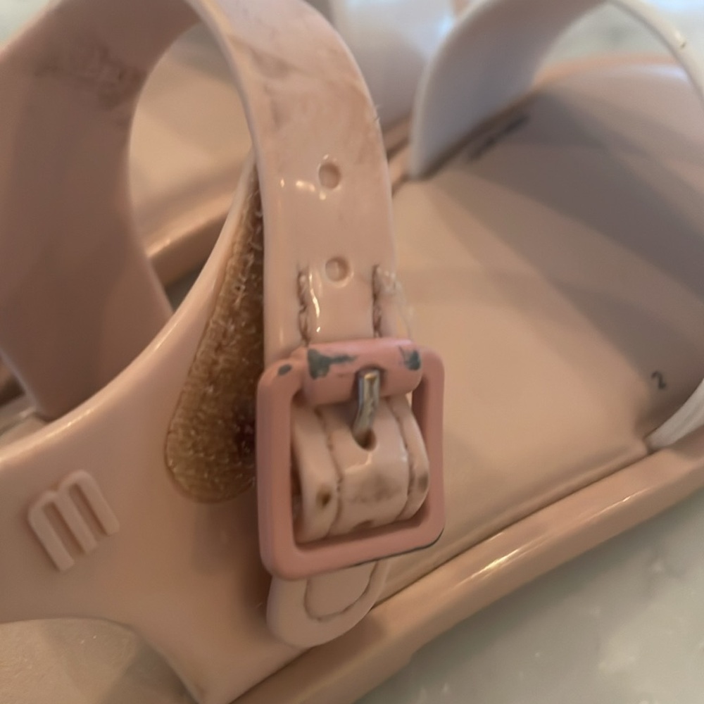 White and tan Sandals - Picture 3 of 3
